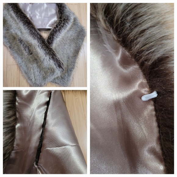 Faux Fur Shawl Scarf - Picture 5 of 5